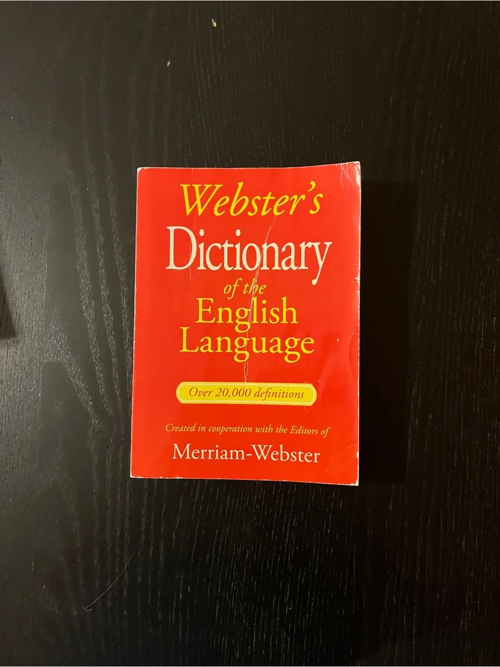 Merriam Webster English Language Dictionary Red Paperback Book 📚